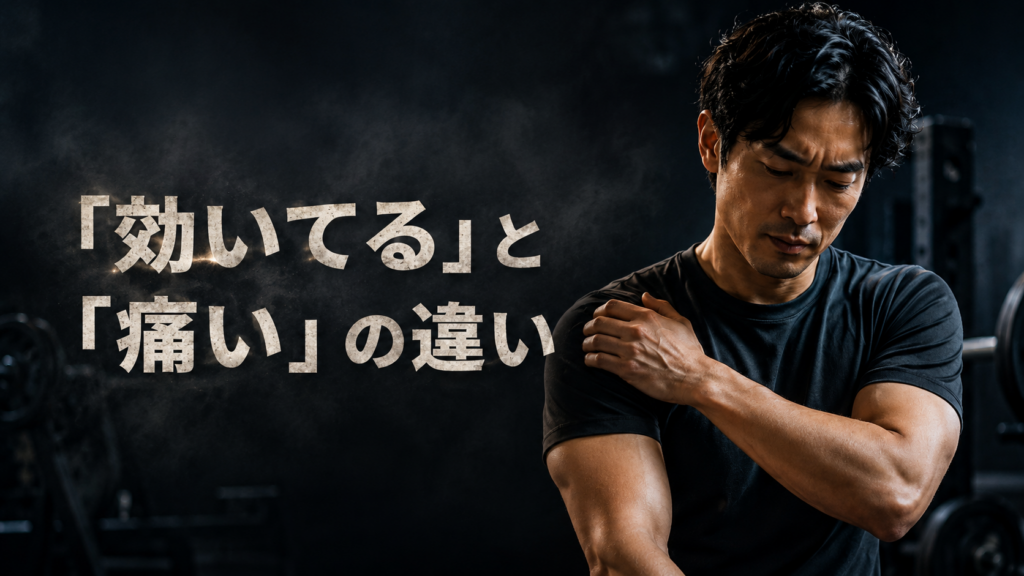 「効いてる」と「痛い」の違い｜怪我しない感覚の見分け方