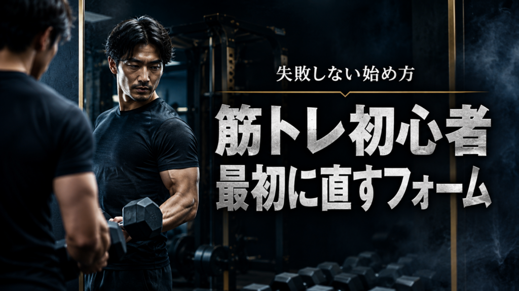 筋トレ始め方で失敗しない｜初心者が最初に修正すべきフォーム