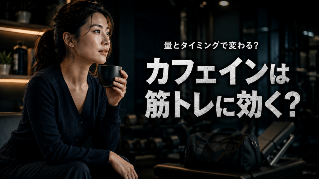 カフェインは筋トレに効くって本当？タイミングと量