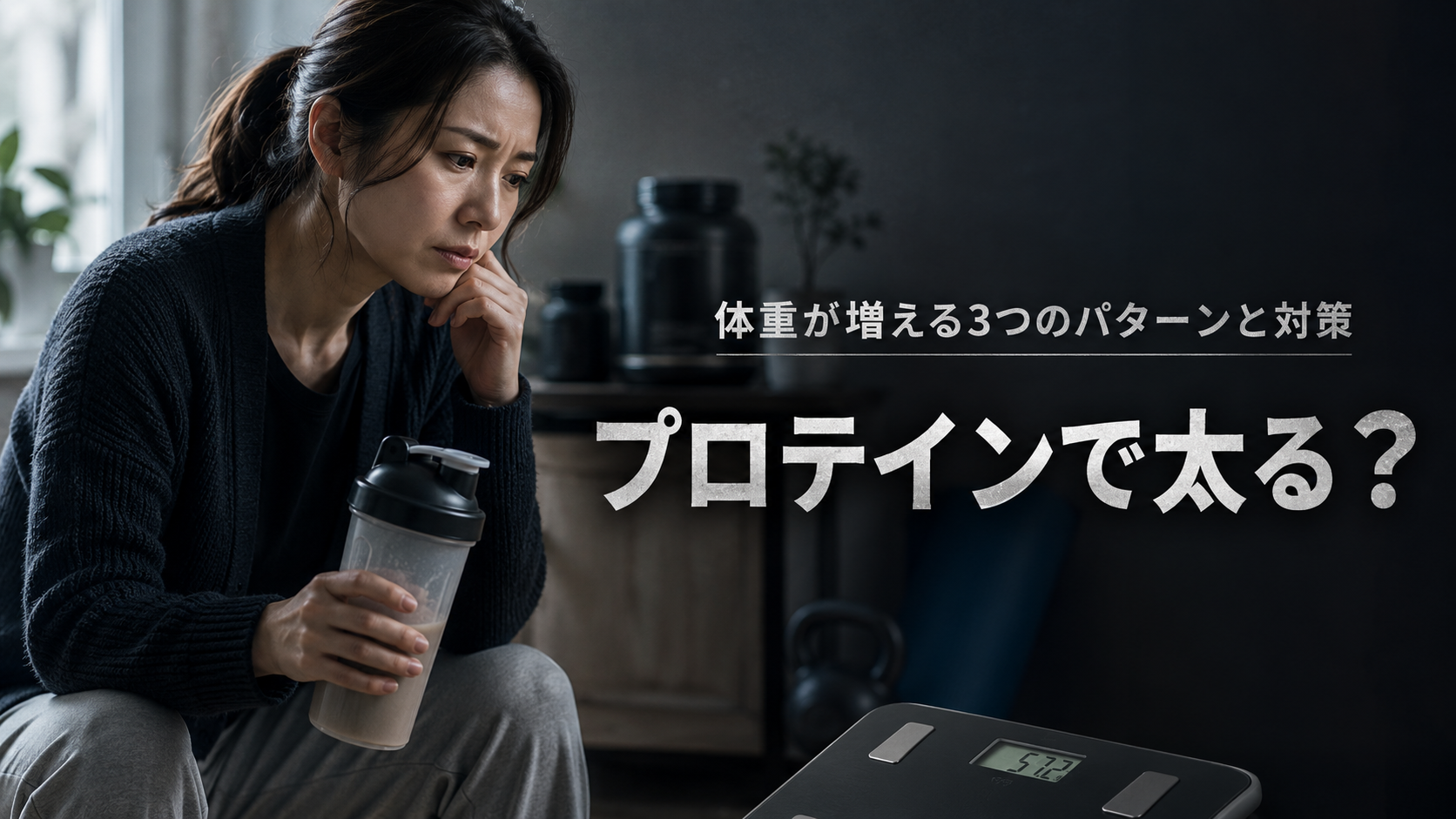 プロテインで太る?体重が増える3つのパターンと対策