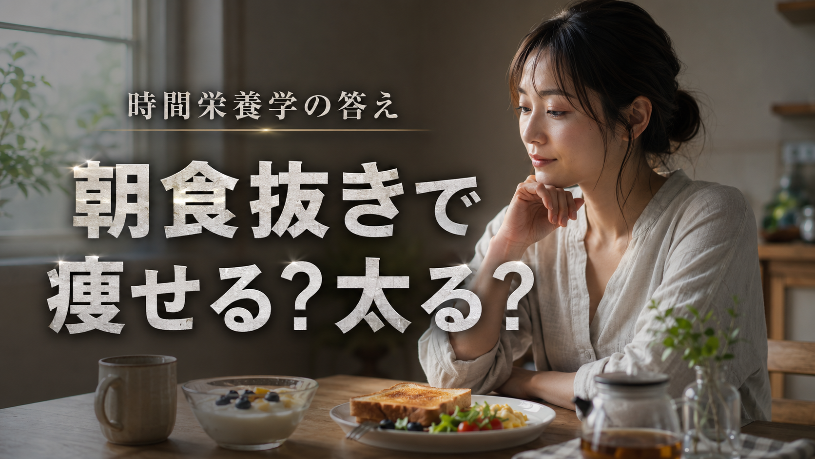 朝食を抜くと痩せるか太るか|時間栄養学から見る答え