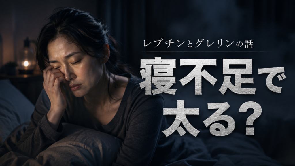 寝不足で太るは本当か｜レプチンとグレリンの話