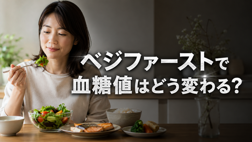 ベジファーストで血糖値はどれくらい変わるのか