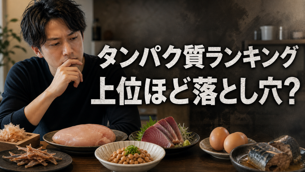 タンパク質が多い食品ランキングと現実的な高タンパク食材