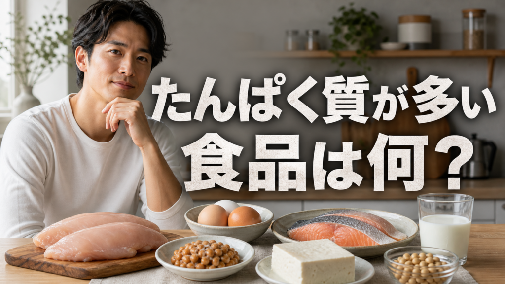 たんぱく質が多い食品の一覧と選び方