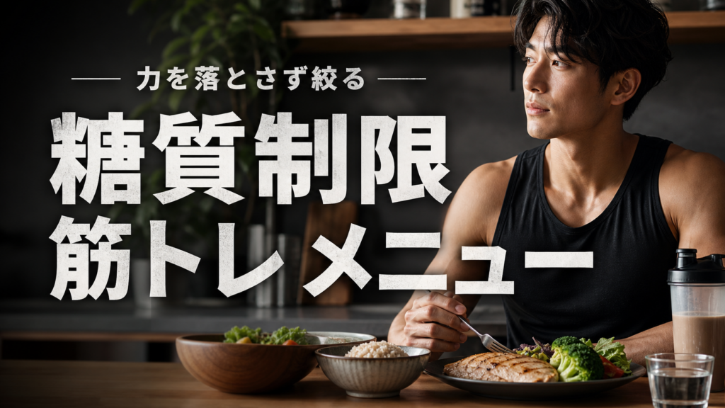 糖質制限中の筋トレメニューと食事のコツ
